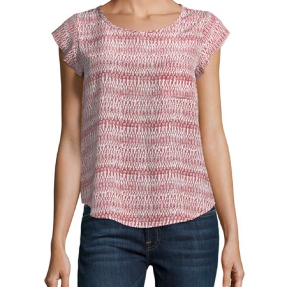 NWOT Joie silk rancher top in terra cotta bloom